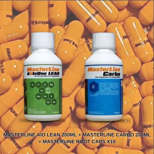 MasterLine AIO Lean 200ml + MasterLine Carbo 200ml + MasterLine Root Caps x10 MasterLine
