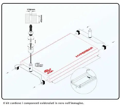 Hyperbar hanging kit Skylight