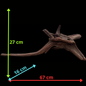 Drift Wood - 67*16*27 - cod.079 AQPET
