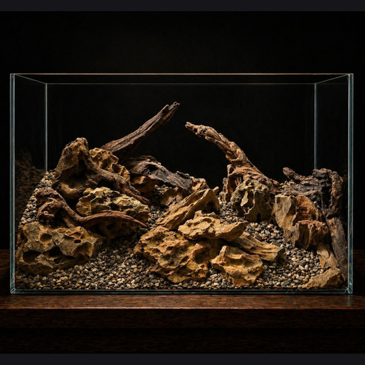 Hardscape Kit 45x30x30 - Dragon Stone & Drift Wood Aquarium Setup