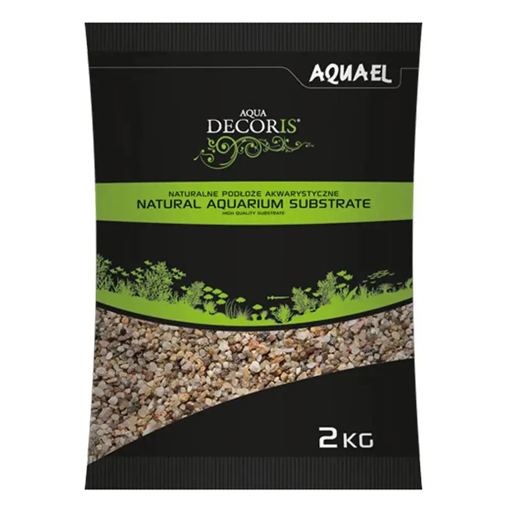 AQUAEL - Natural Multicolored Gravel 1.4-2mm 2Kg AQUAEL